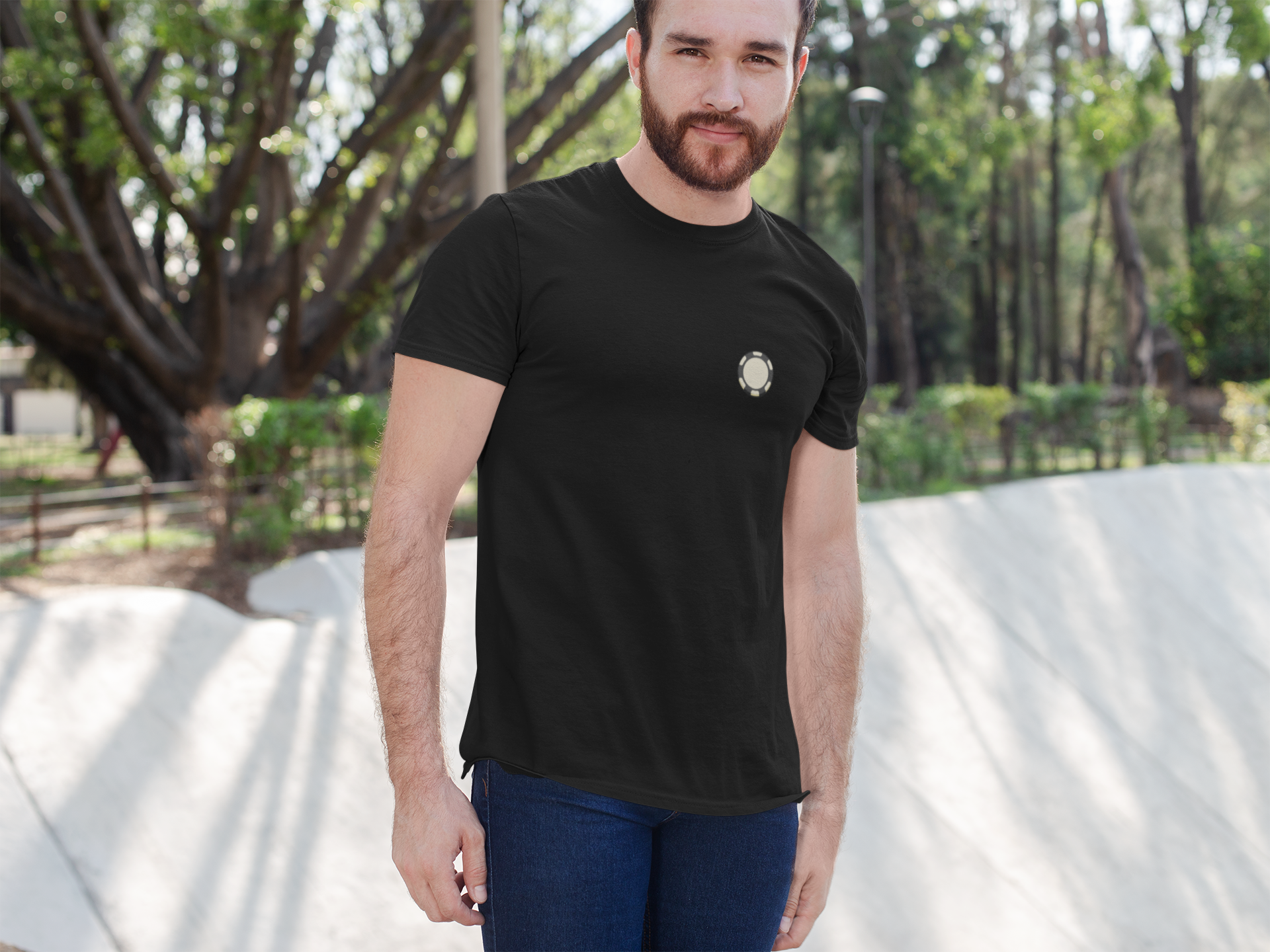 Casino Chip Short Sleeve Tee (Corner)