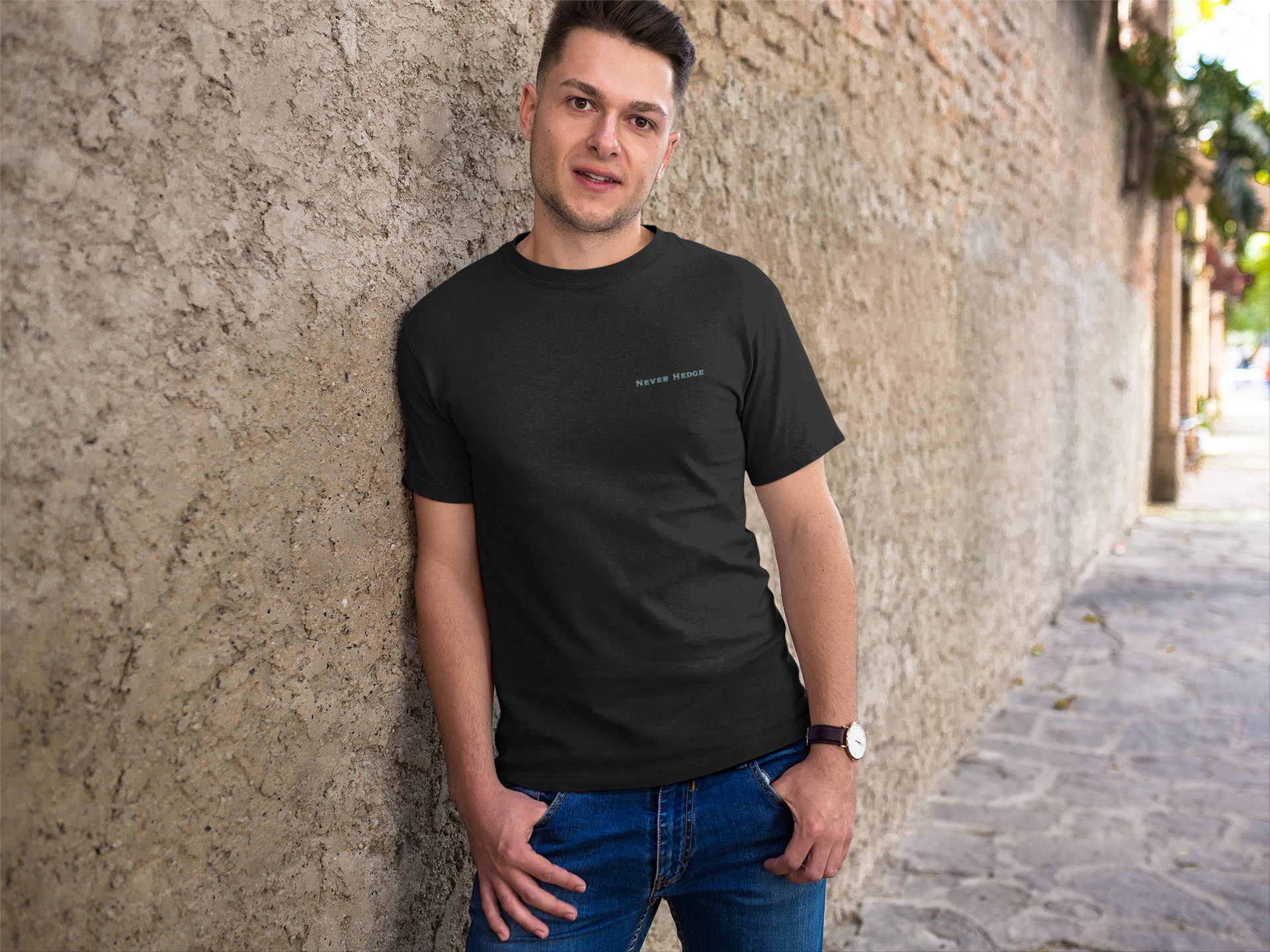 Never Hedge Short Sleeve Tee (Corner)