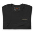black heather short sleeve tee folded