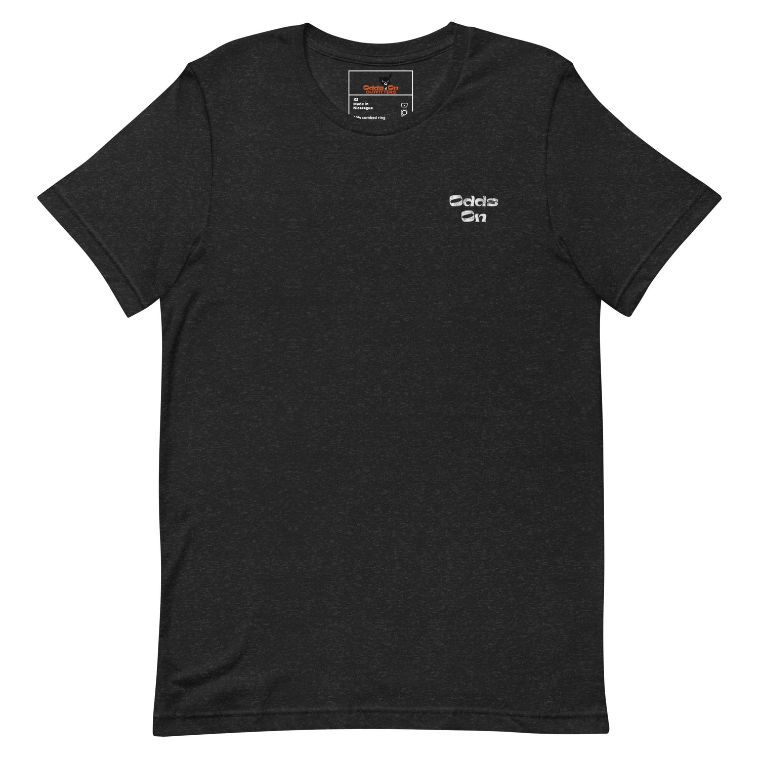 Vintage Odds On White Logo on Black Short Sleeve Tee